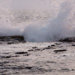 Ocean Waves on Lava Rocks