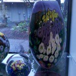 Glass Painitng Vase